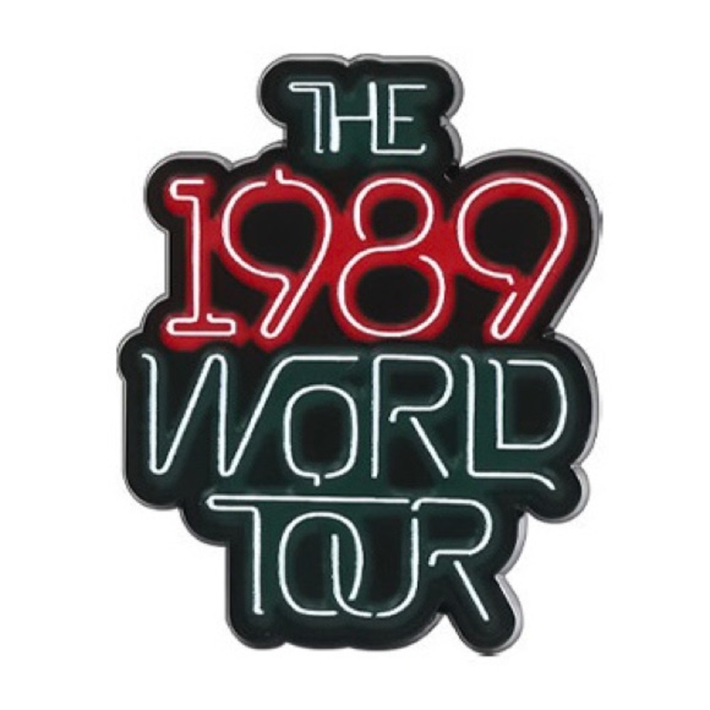 *NEW* TAYLOR SWIFT Themed The 1989 World Tour Neon Sign Logo Enamel Pin